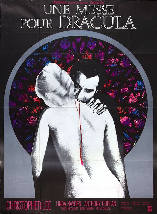 taste the blood of dracula french poster