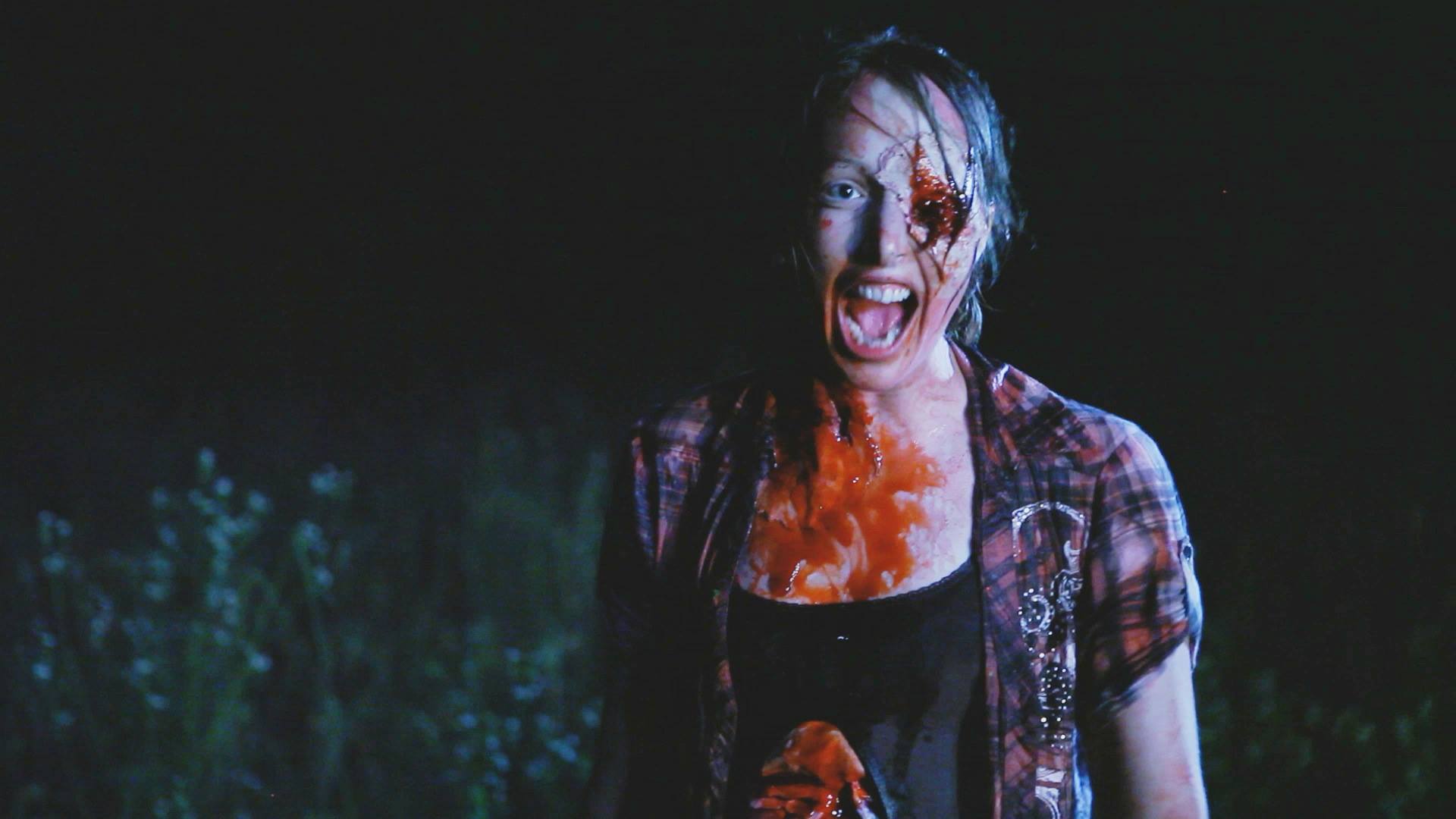 Biker Warrior Babe vs. The Zombie Babies from Hell gore