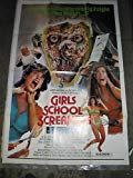 GIRLS SCHOOL SCREAMERS / ORIGINAL U.S. ONE-SHEET MOVIE POSTER ( TROMA FILM )